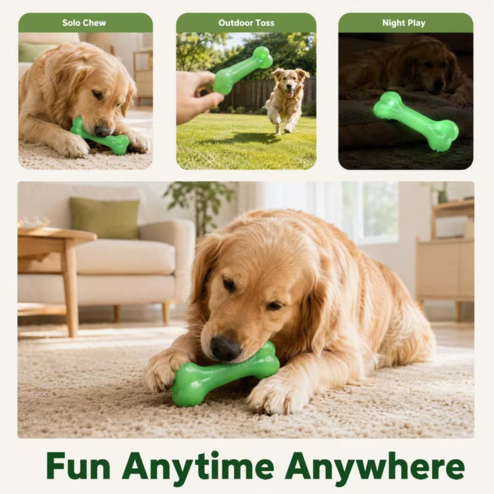 Giocattolo per cani in TPR che - Teeth Cleaning Dog Chew Bone recensione e prezzo
