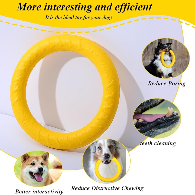 Giocattoli per cani: Frisbee i - Flying Disc Dog Training Toy recensione e prezzo